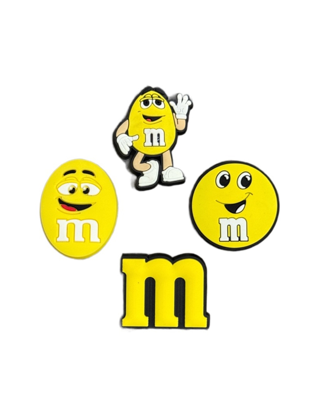 Yellow chocolate Character shoe charms